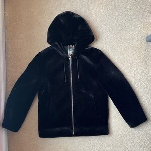 Faux Fur Hoodie Women S/M